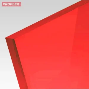 Płyta akrylowa wylewana kolor fluo czerwony 3 mm