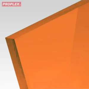 Płyta akrylowa wylewana kolor fluo pomarańczowy 3 mm