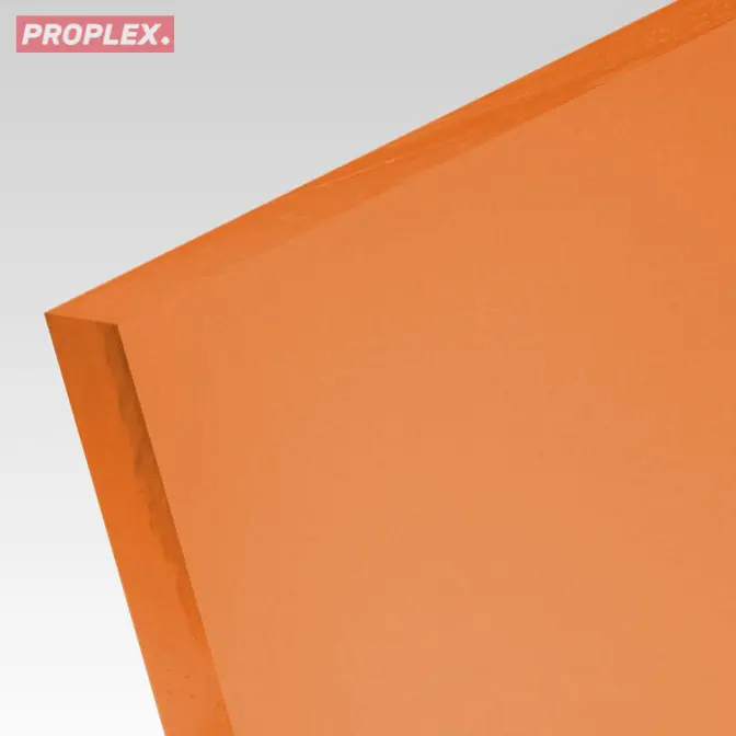 Płyta akrylowa wylewana transculentna kolor pomarańczowy 3 mm