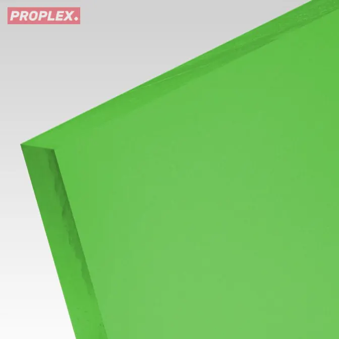 Płyta akrylowa wylewana transculentna kolor zielony 3 mm