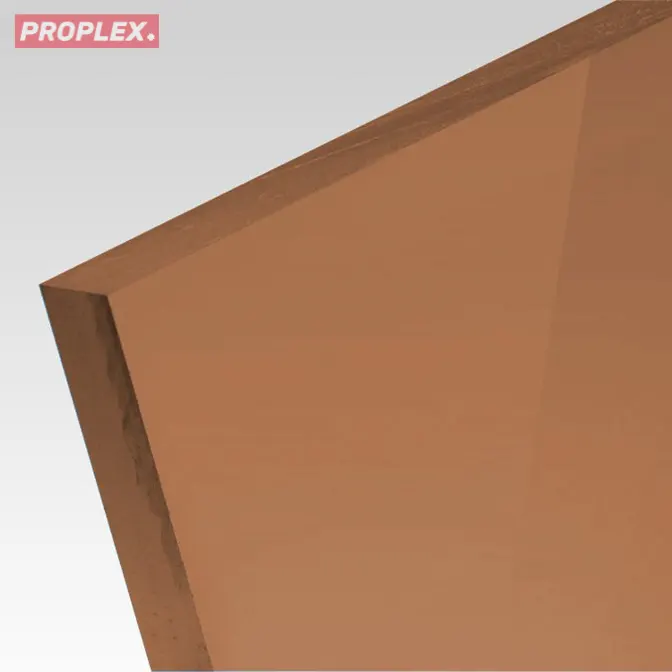 Płyta akrylowa wylewana transparentna kolor brązowy 3 mm