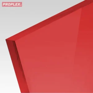 Płyta akrylowa wylewana transparentna kolor ciemny czerwony 3 mm