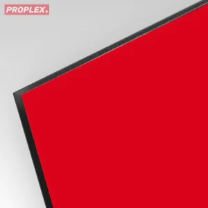 Płyta kompozyt reklamowy dwustronny kolor czerwony / srebrny 3 mm