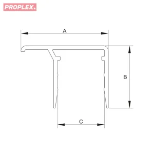 Profil aluminiowy zamykający do płyt o gr. 8 mm