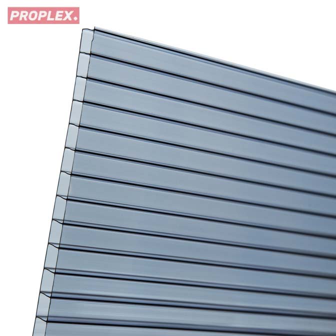 Poliwęglan komorowy grubość 10 mm kolor grafit antracyt